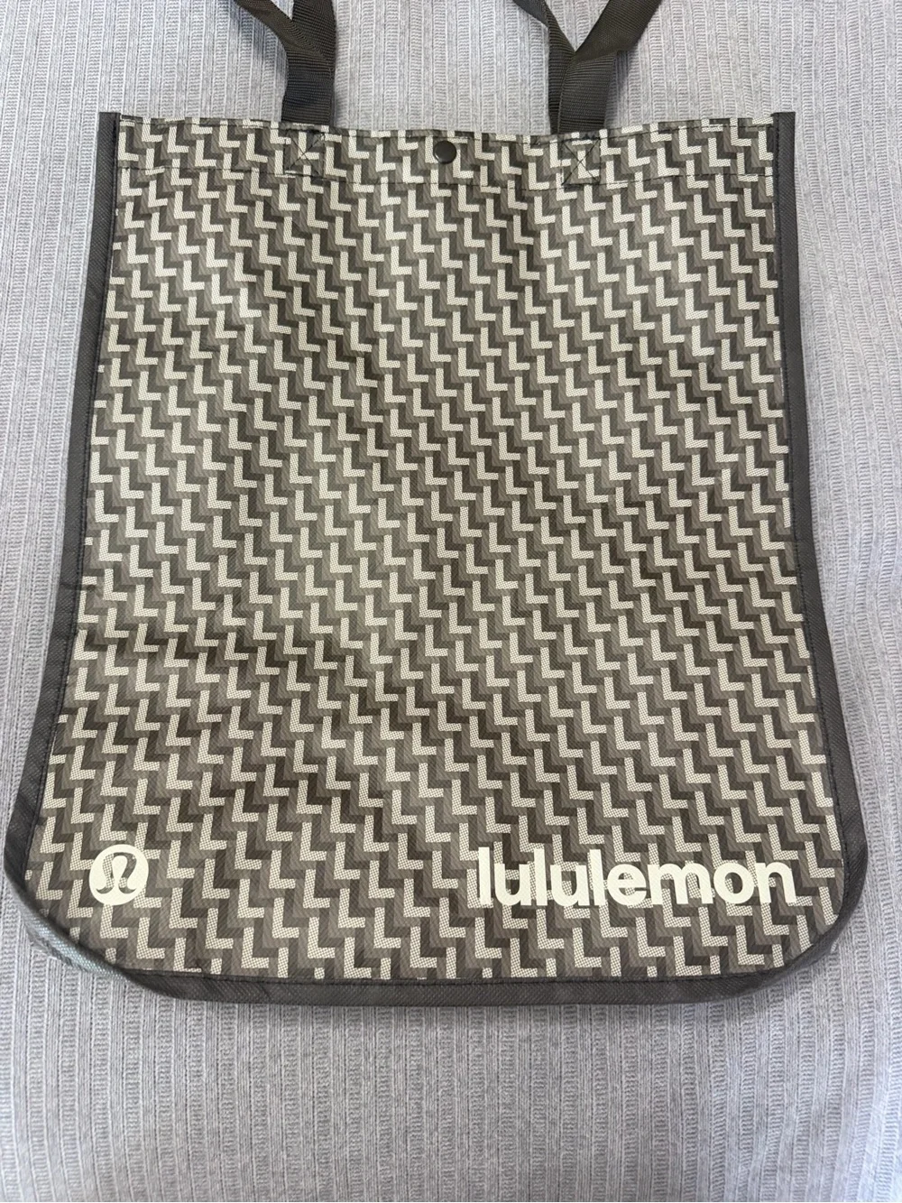 lululemon athletica Brown Geometric Duffel Tote new